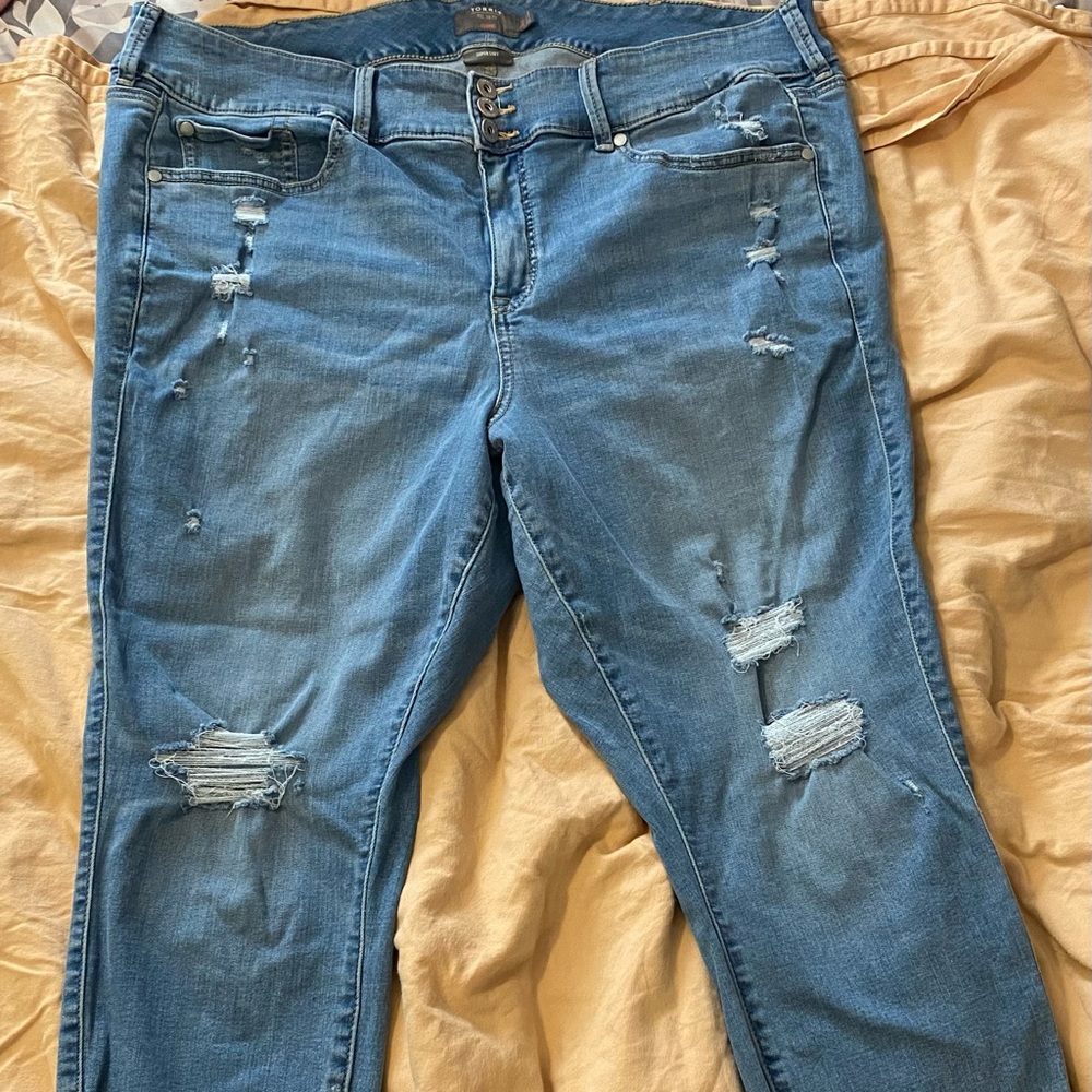 Torrid 24W Distressed Jegging